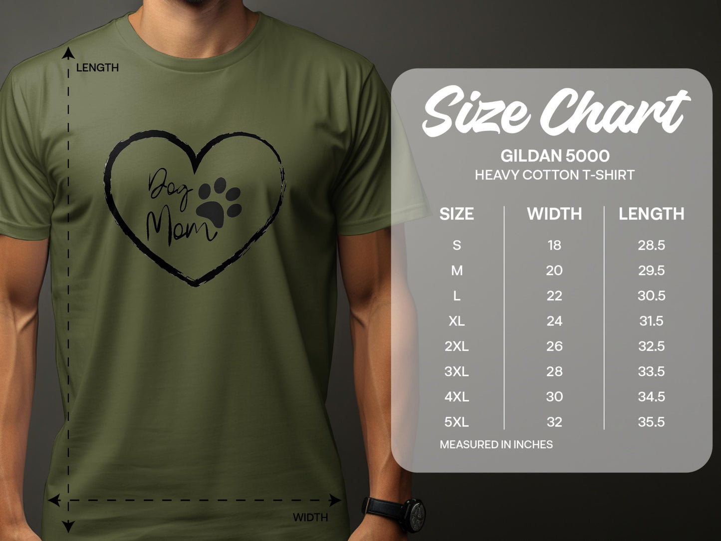 Dog Mom Paw Print Heart Graphic T Shirt product
