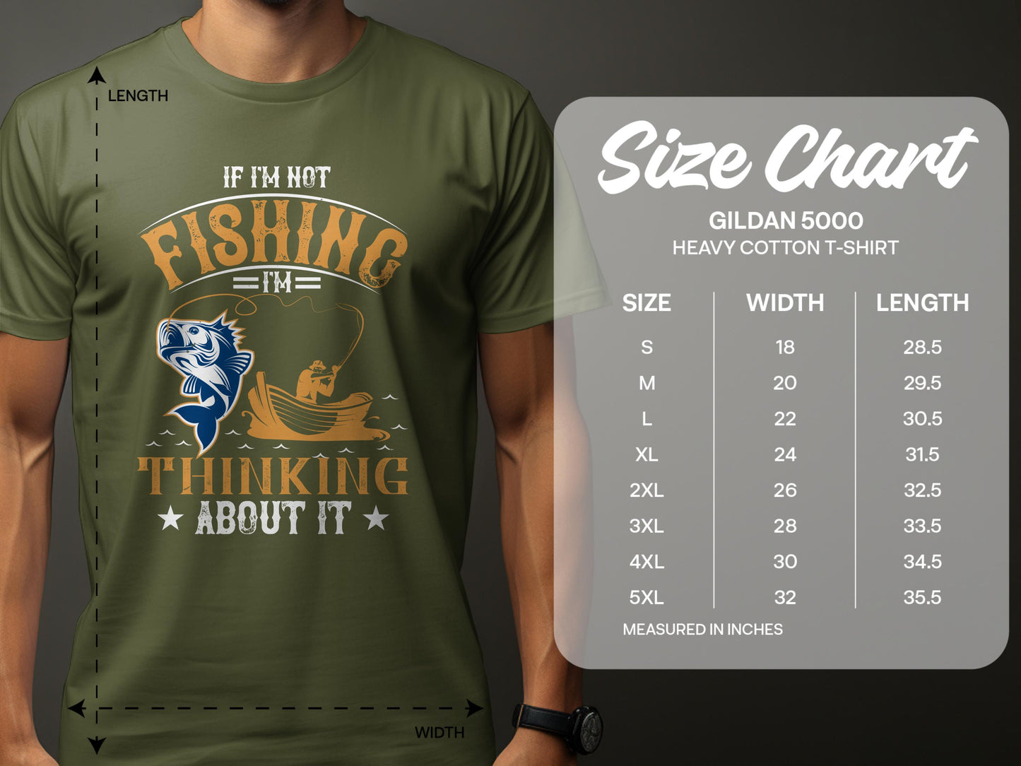 If I'm Not Fishing I'm Thinking About It T-Shirt product