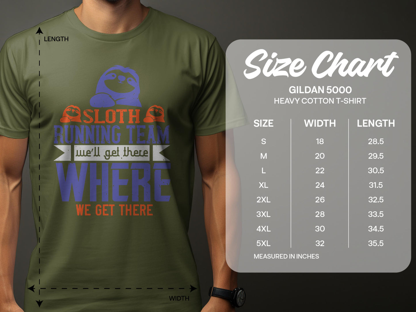Sloth Running Team We'll Get There T-shirt product