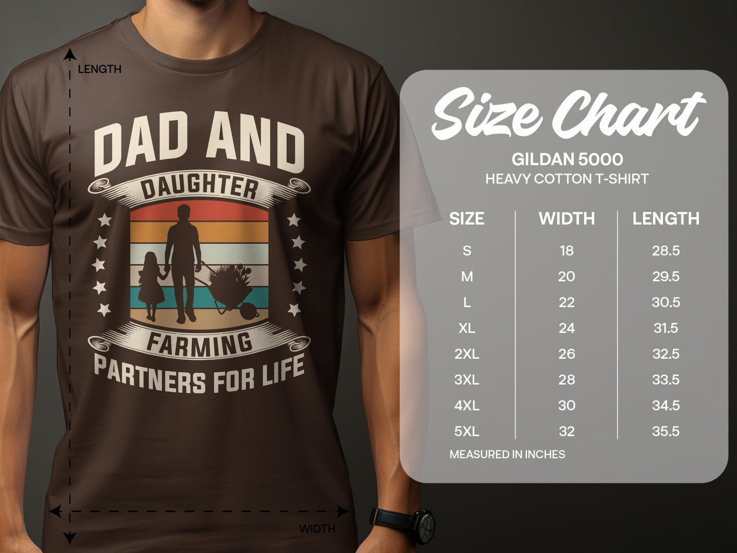 Dad and Daughter Farming Partners For Life T-Shirt product type