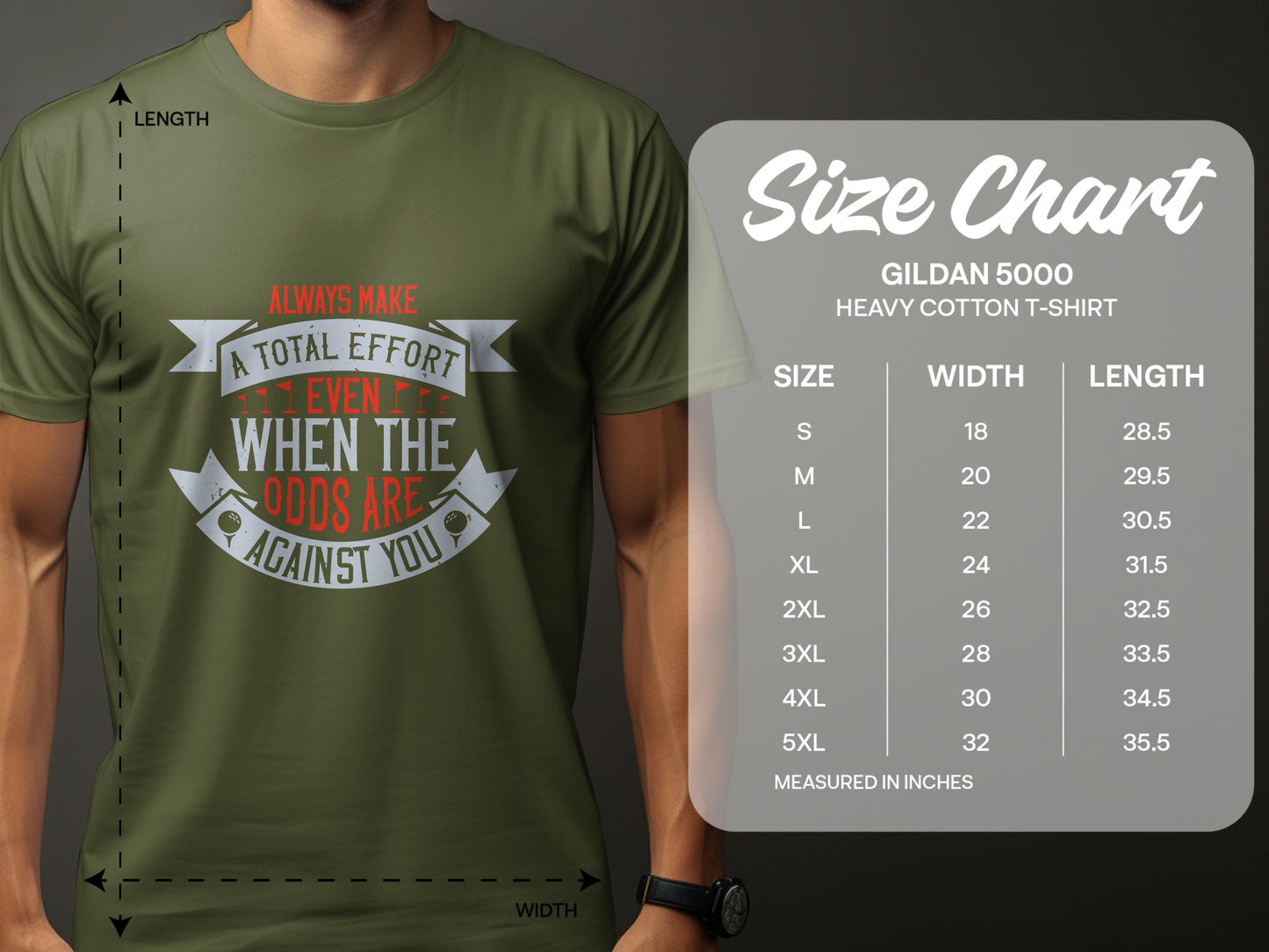 Always Make A Total Effort Even T Shirt product