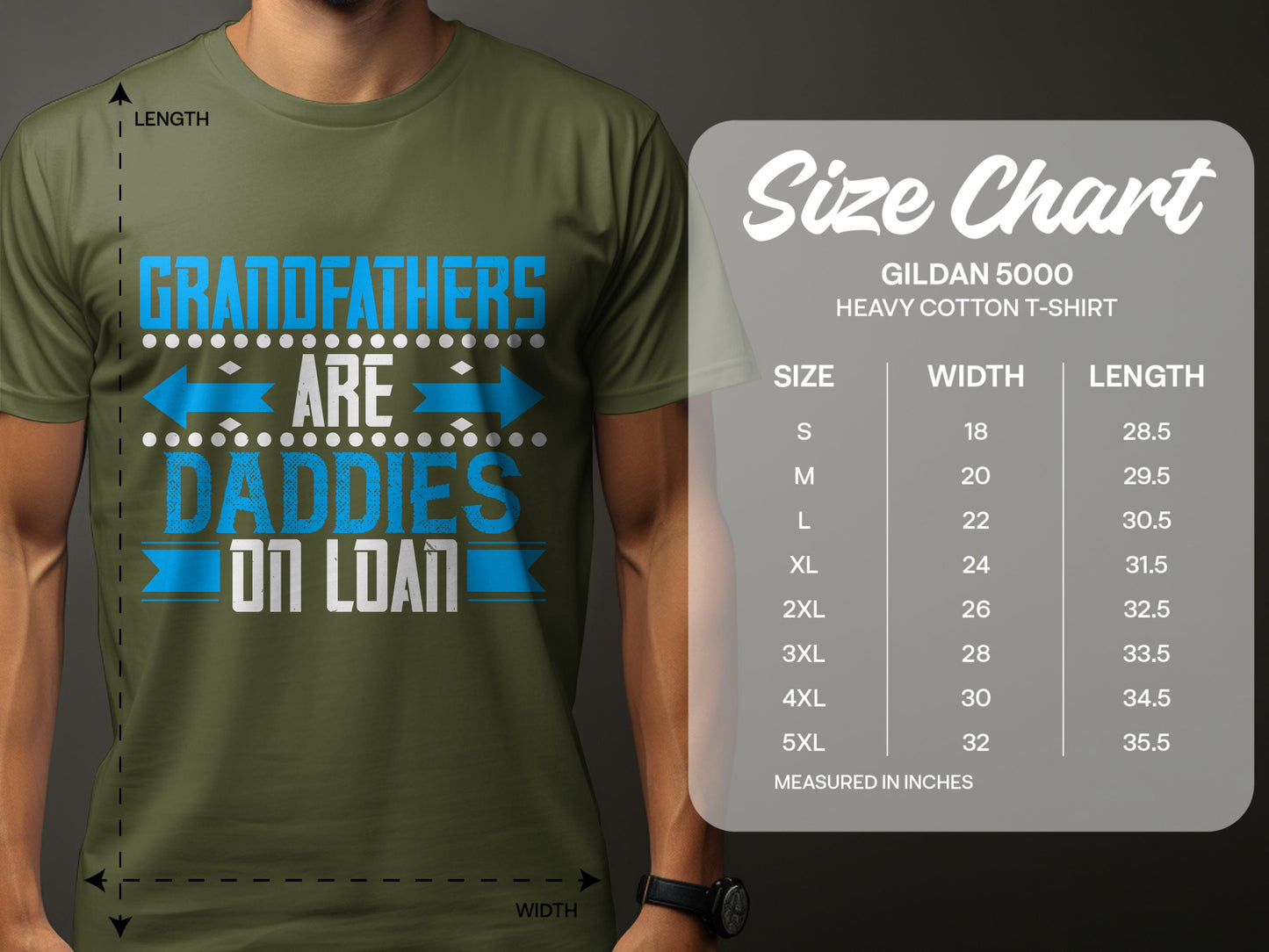 Grandfathers Are Daddies On Loan T-Shirt product type