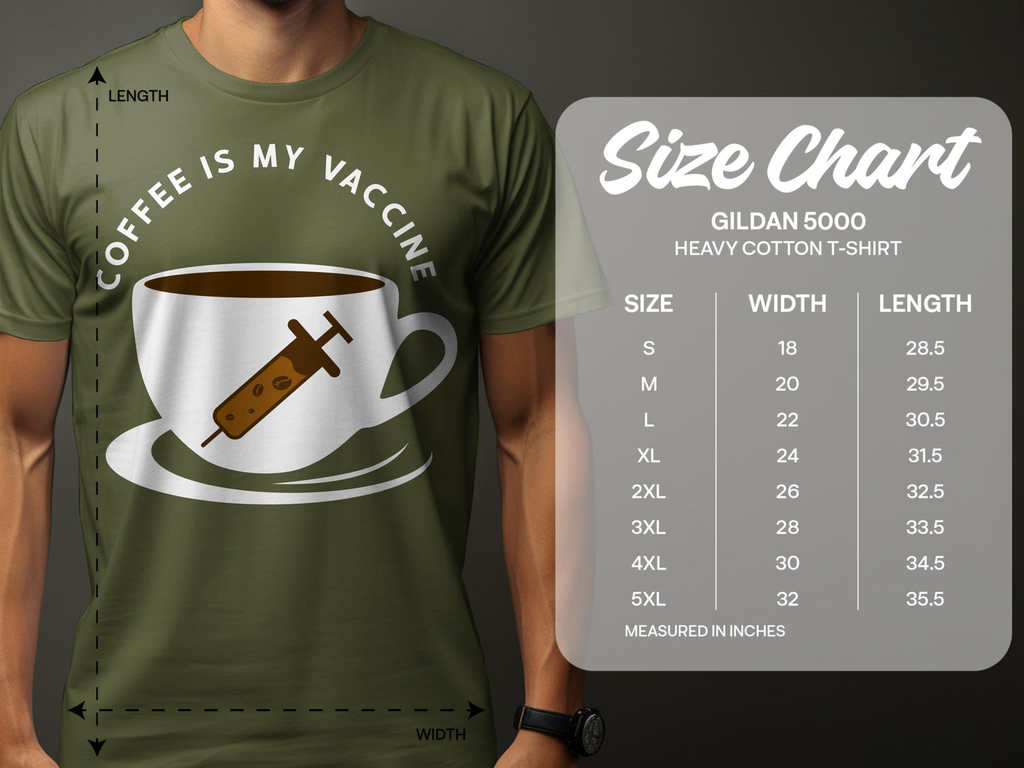 Coffee Is My Vaccine Graphic T-Shirt product