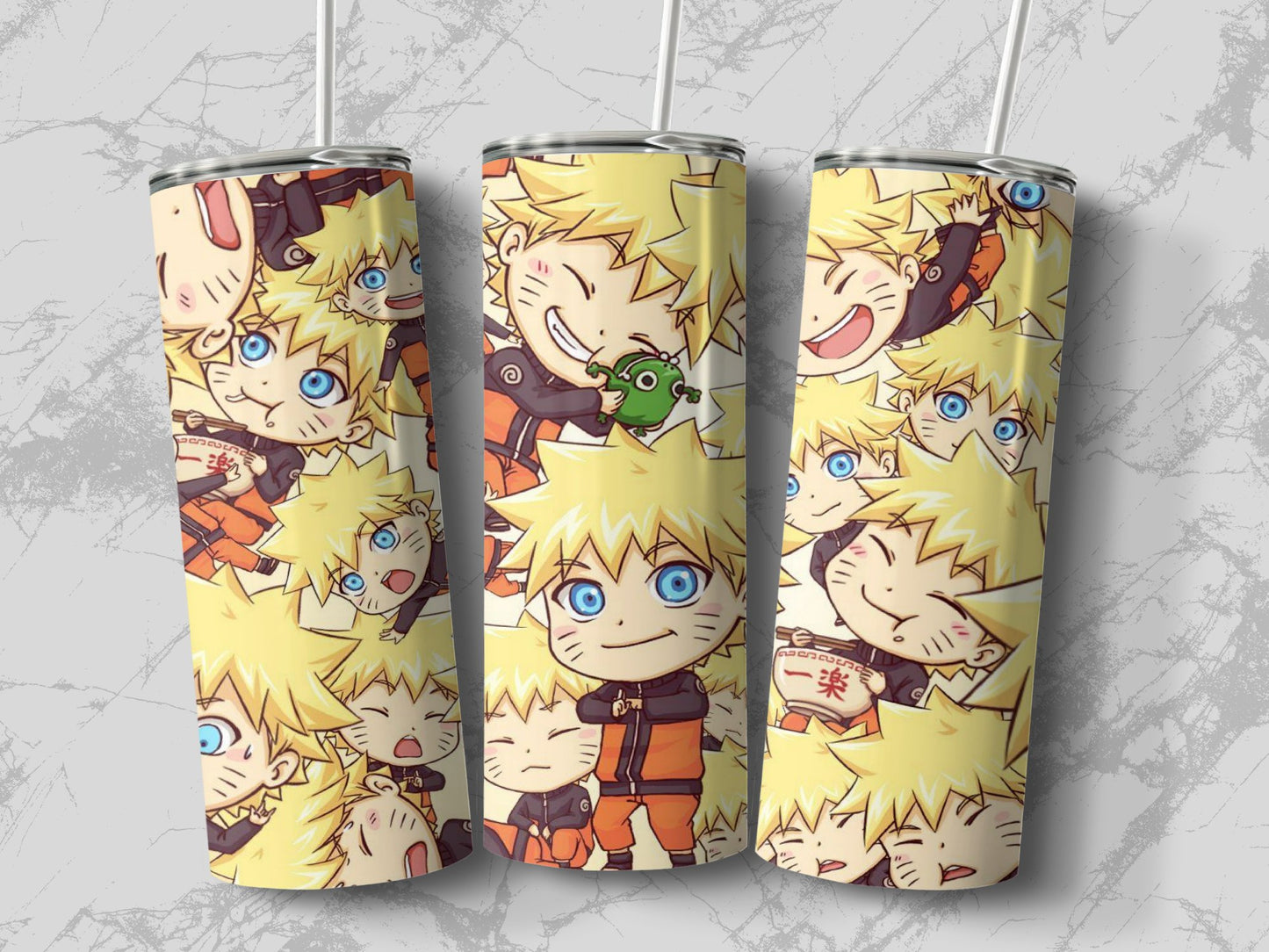 Naruto Anime Character Collage Stainless Steel Tumbler product type