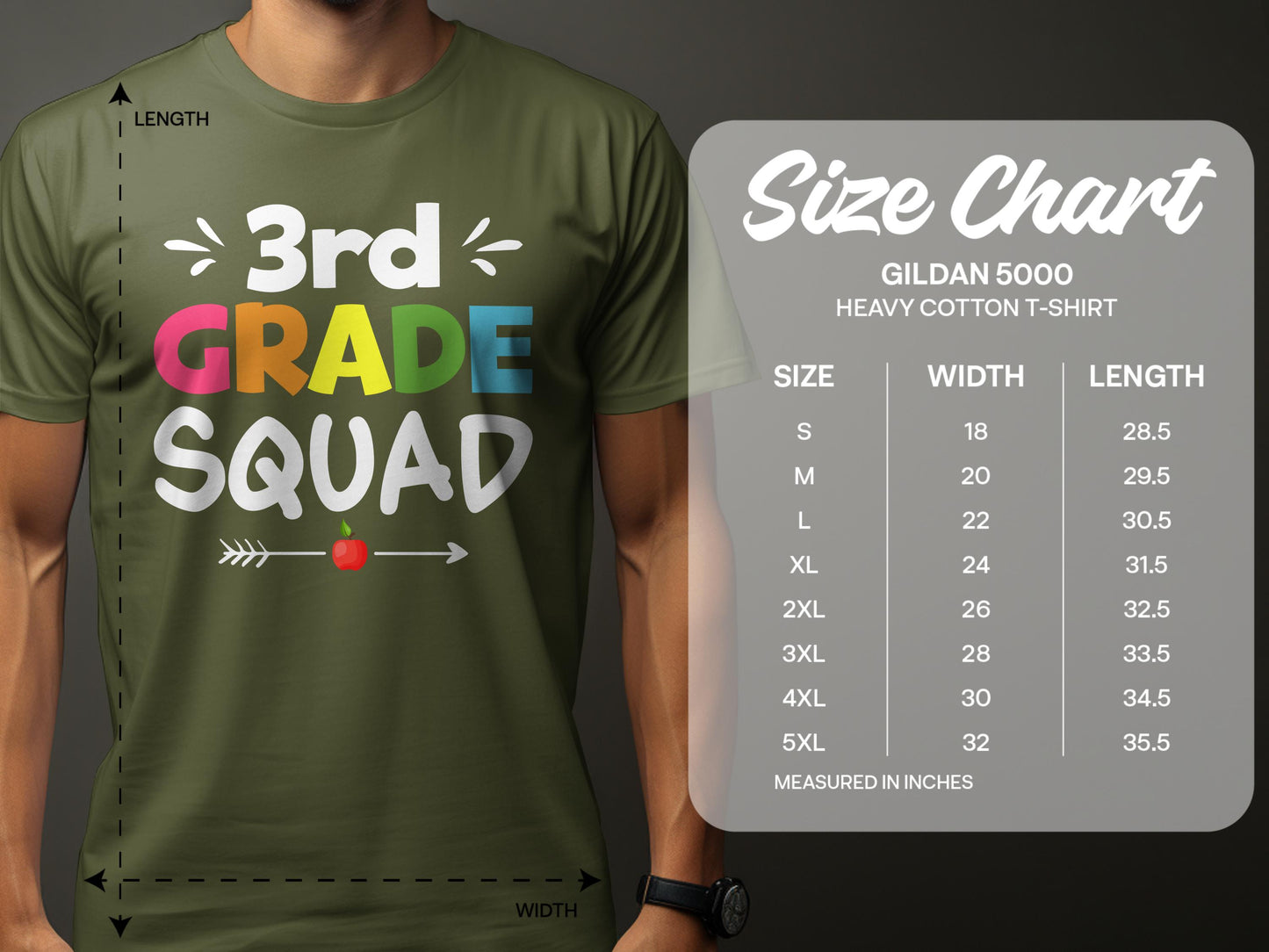 Fun Colorful 3rd Grade Squad Arrow T-Shirt product