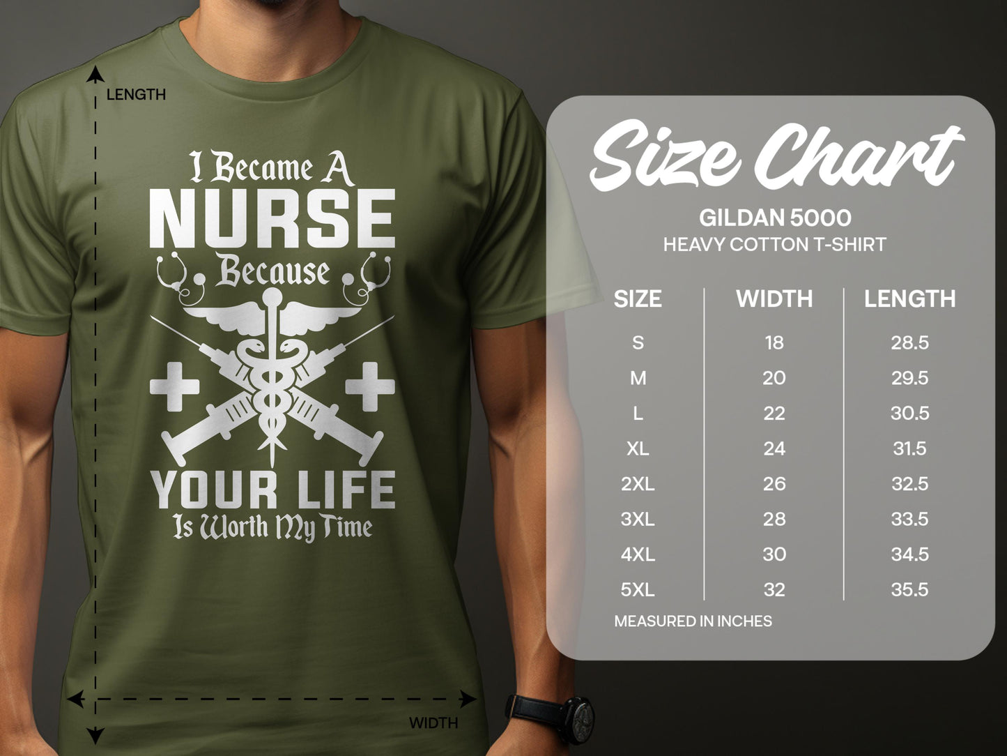 I Became a Nurse Because Your Life Is Worth My Time product type