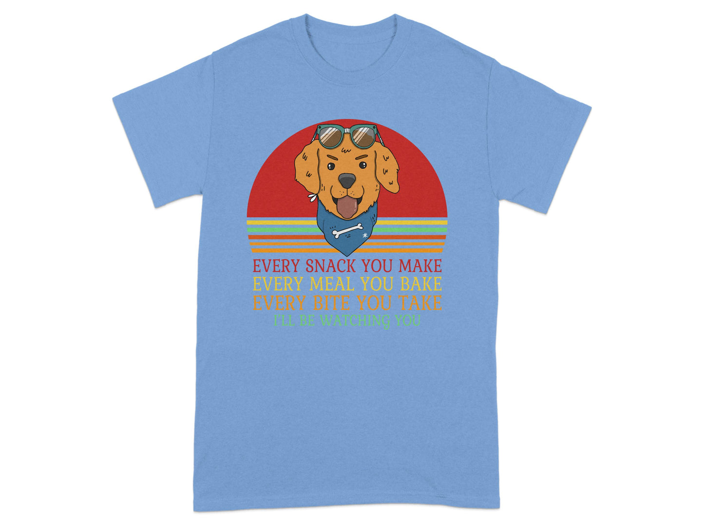 Humorous Sunglasses Dog Snack Time T-shirt product type