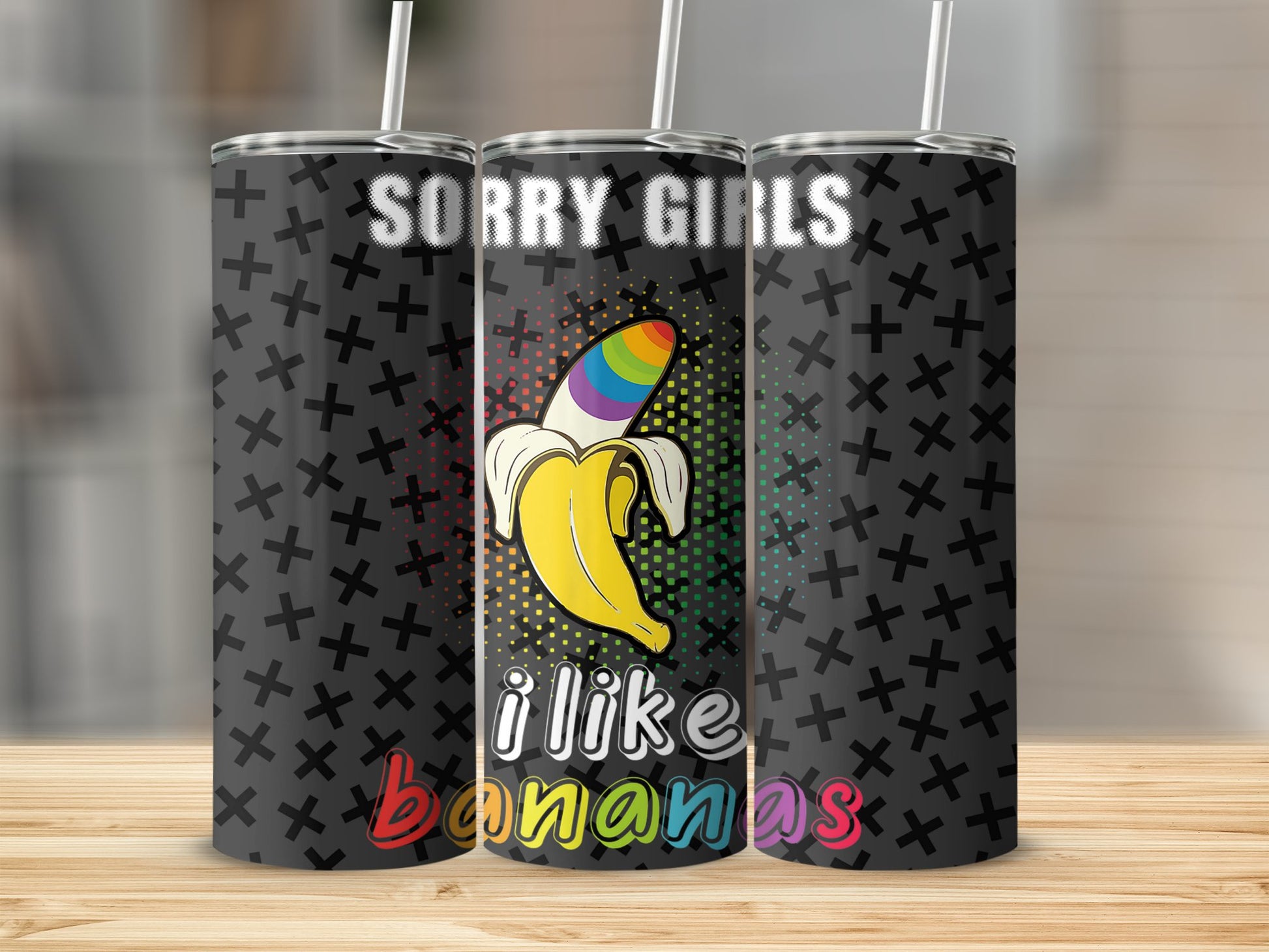 Sorry Girls I Like Bananas Tumbler product