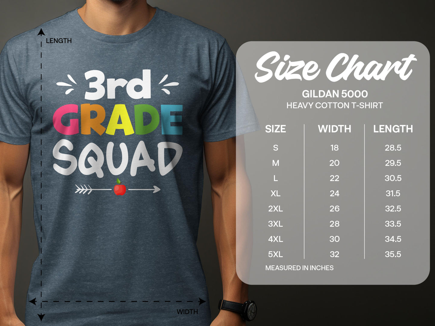 3rd Grade Squad Funny Classroom Gift T-shirt product type