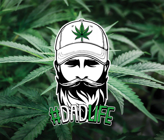 Cool Dadlife Leaf Hat Graphic Sticker product