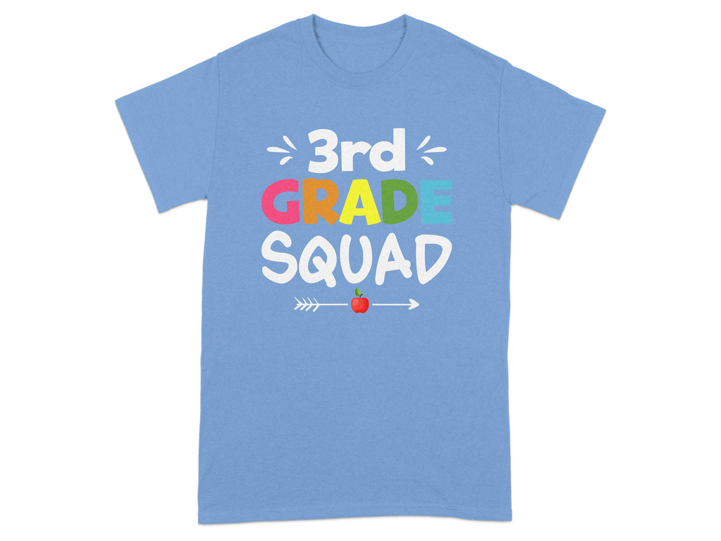3rd Grade Squad Colorful Design Blue T-Shirt product type