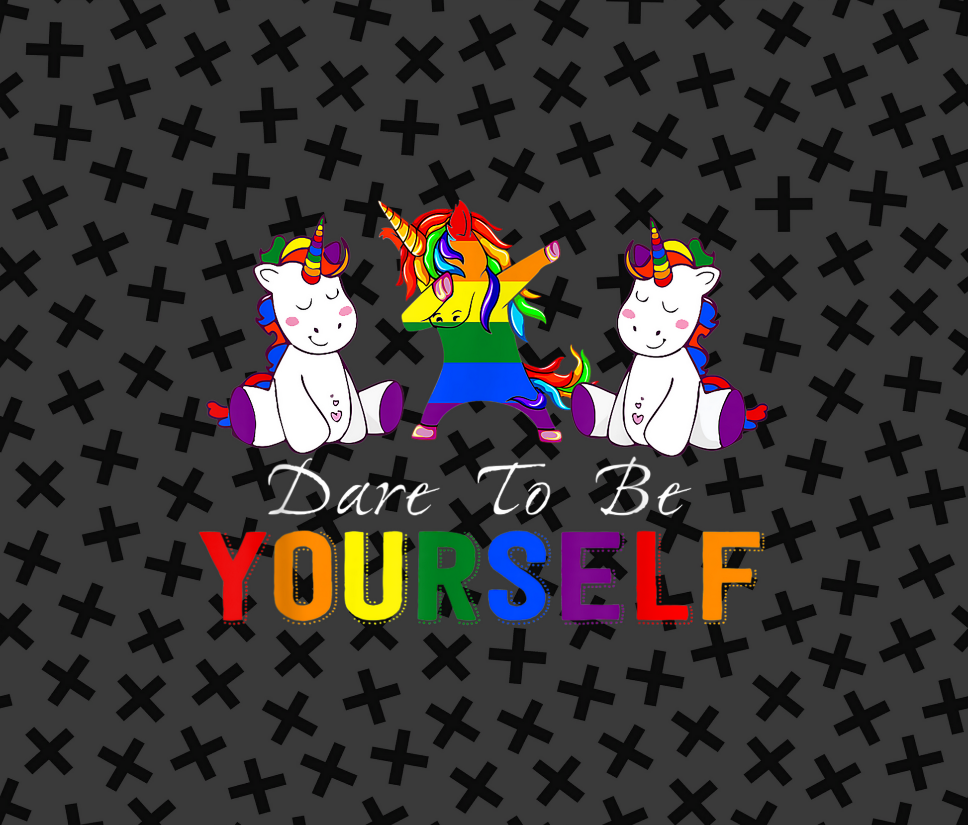 Dare To Be Yourself Rainbow Unicorn product