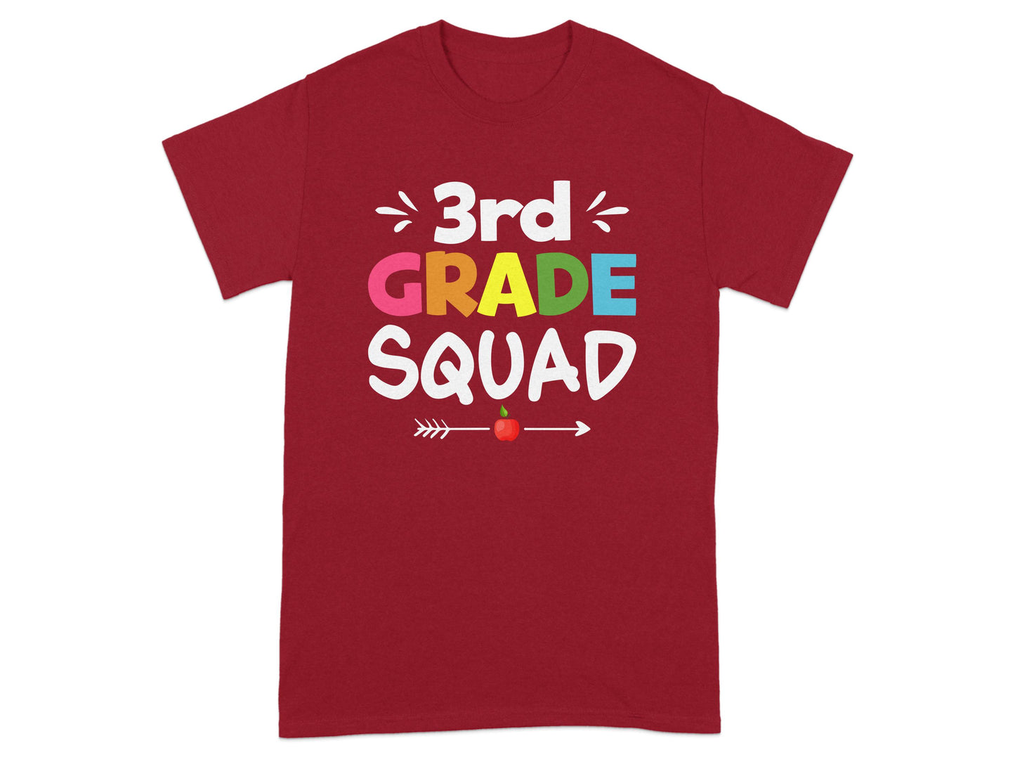 3rd Grade Squad Colorful Graphic T-Shirt product type