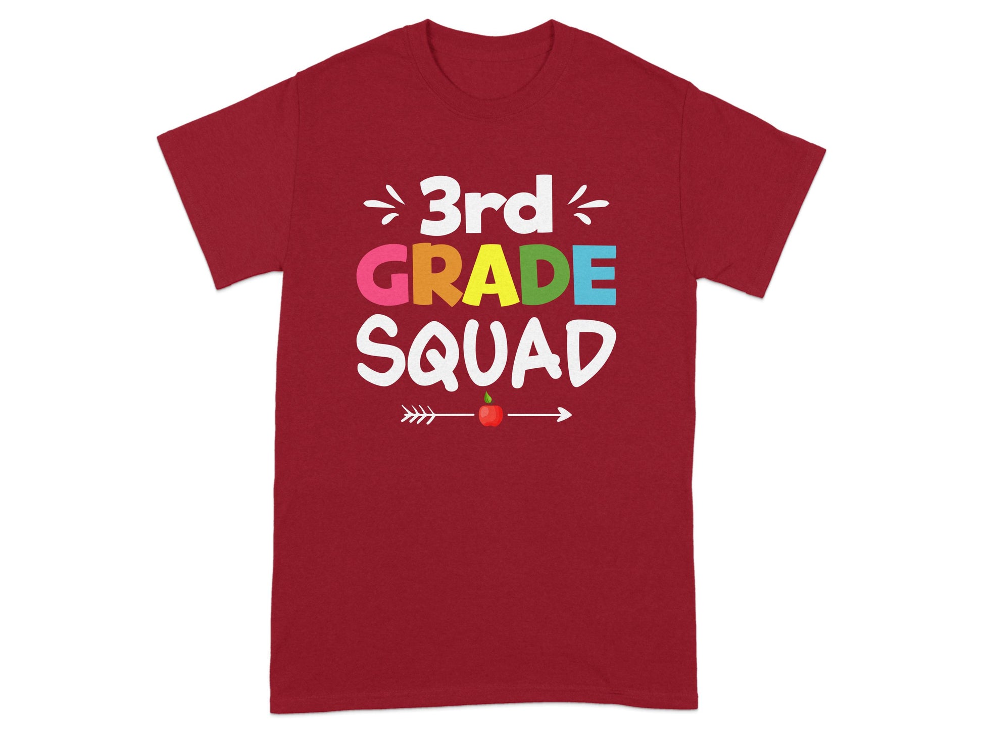 3rd Grade Squad Colorful Graphic T-Shirt product type