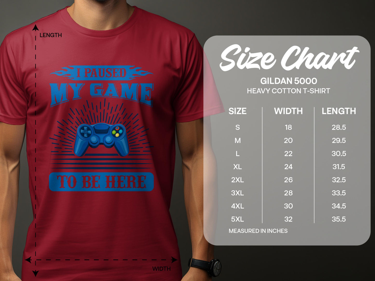 I Paused My Game To Be Here Graphic T-Shirt product type