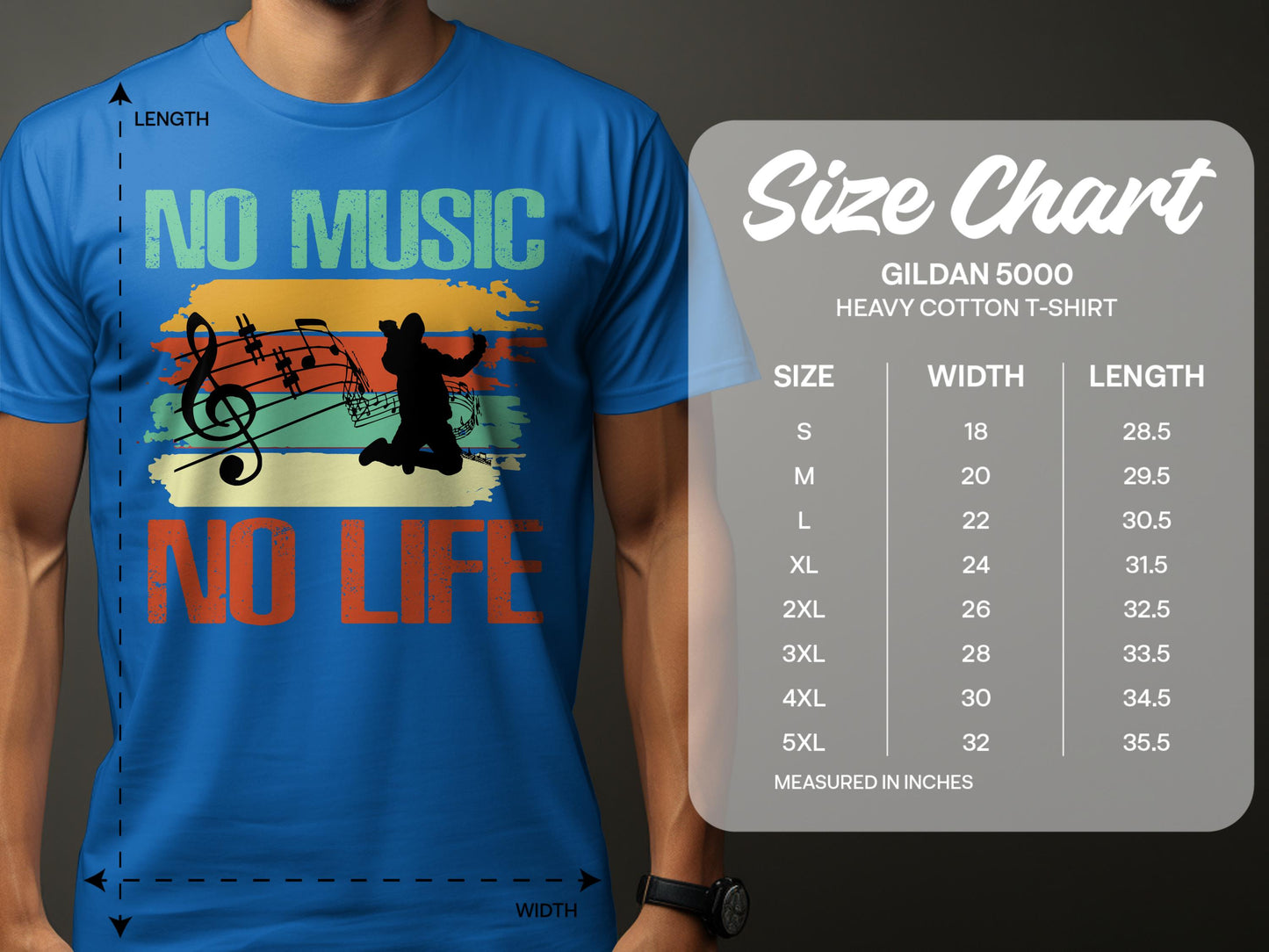 No Music No Life T-shirt product type
