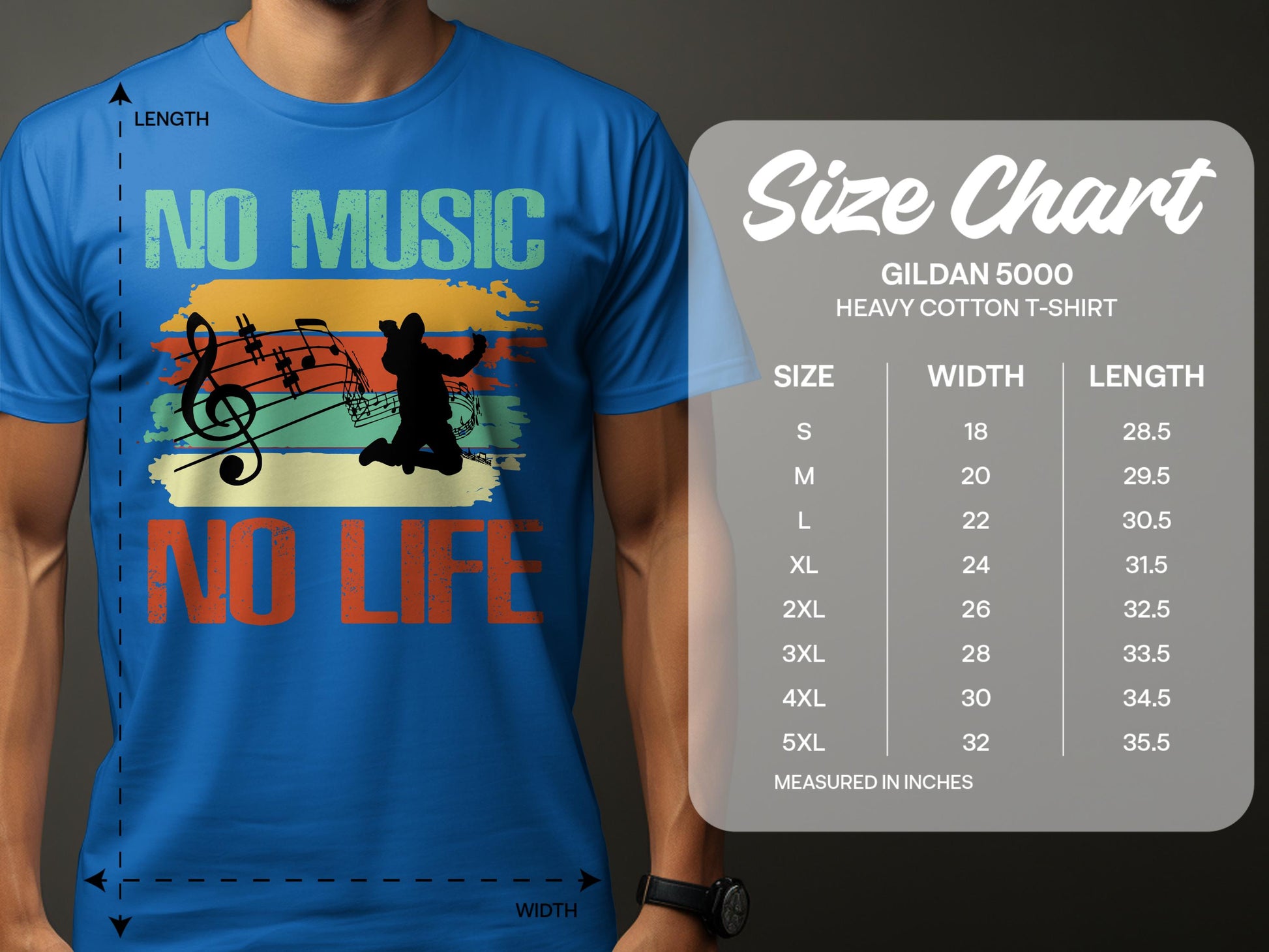 No Music No Life T-shirt product type