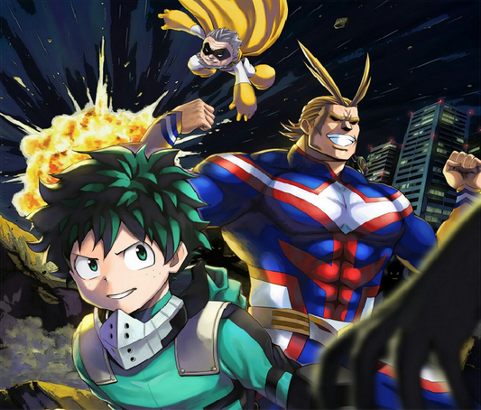 Action Packed Anime Artwork Hero Duo Poster product type