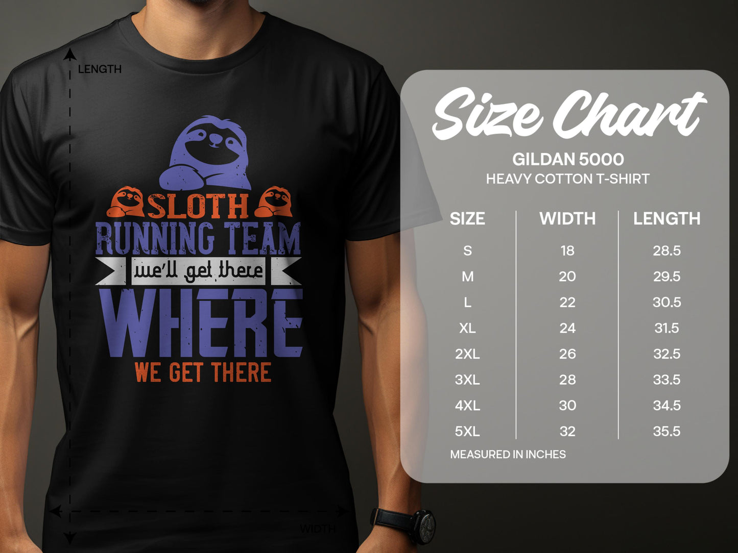 Sloth Running Team Funny Graphic T-shirt product