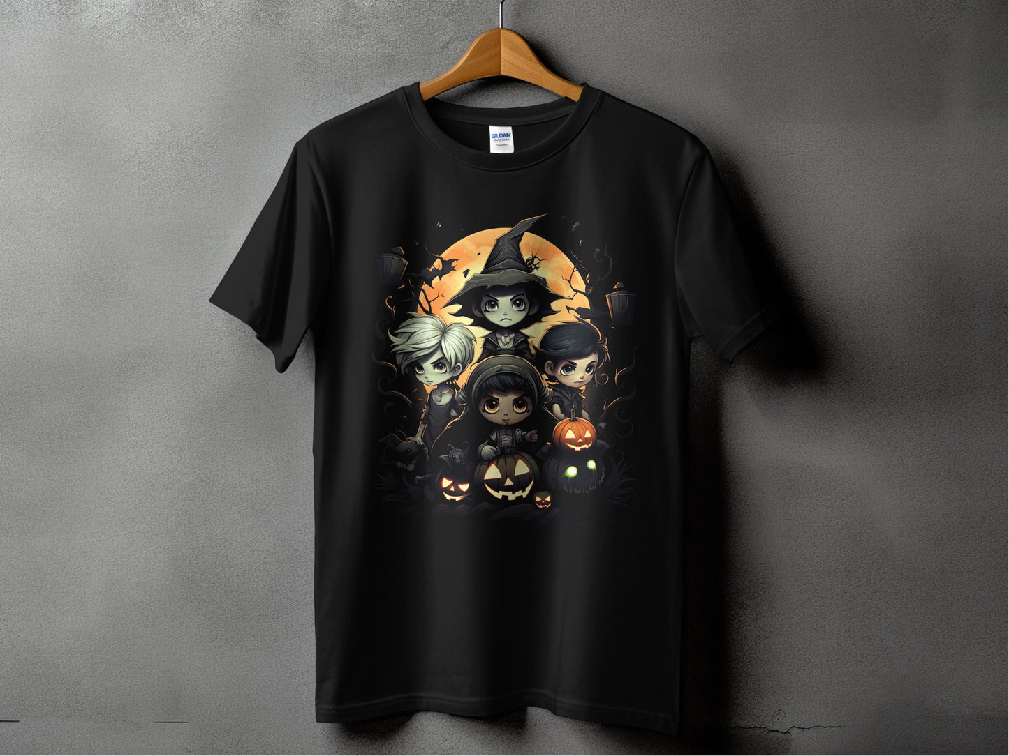 Halloween Themed Cartoon Characters T-shirt product type