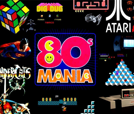 Retro 80s Mania Nostalgia Arcade Gaming Art product