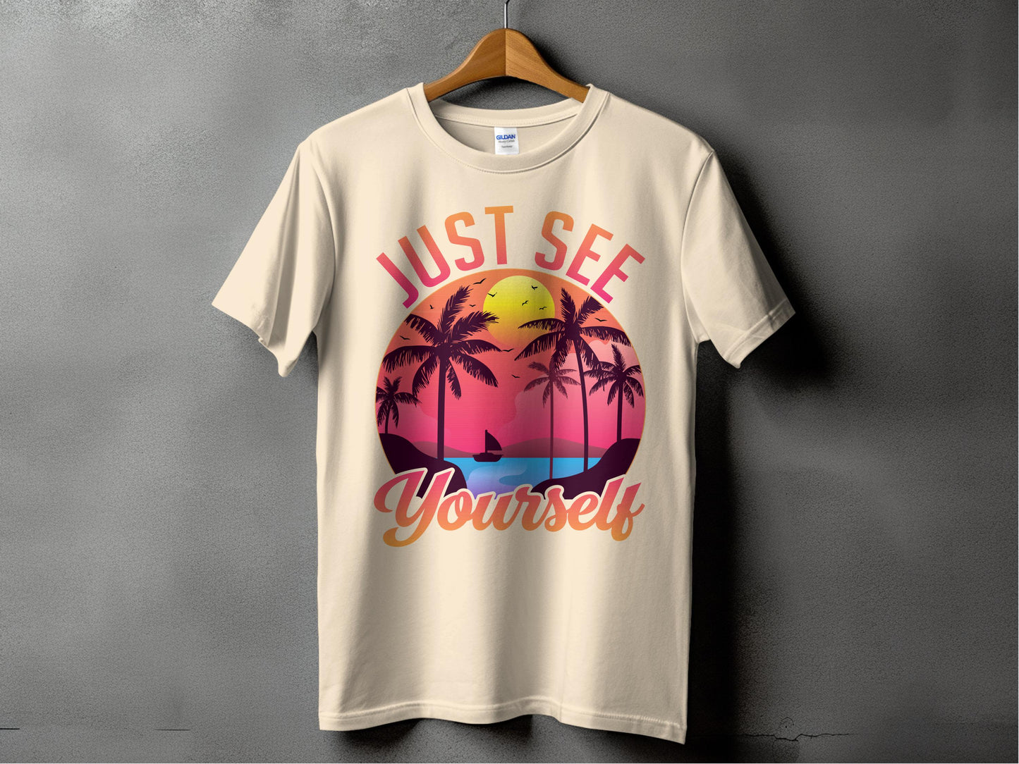 Just See Yourself Graphic Sunset T-Shirt product type