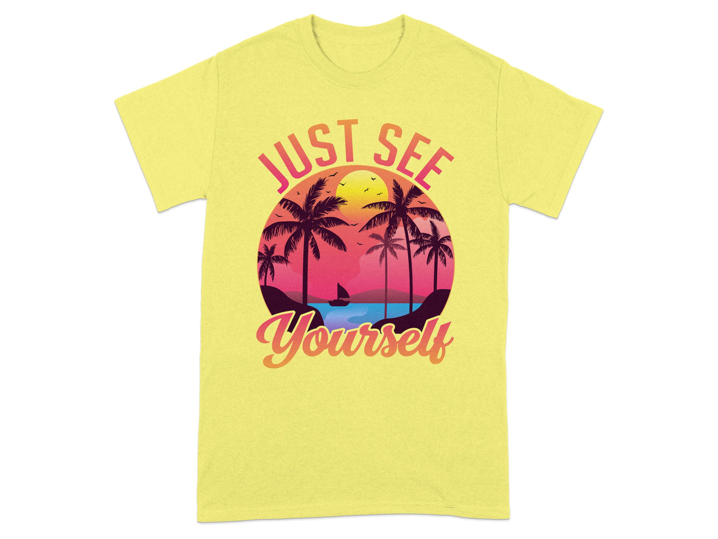 Just See Yourself Sunset Beach Design Shirt product type
