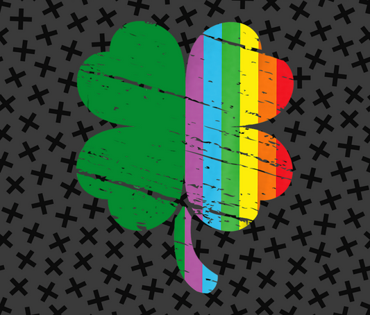 Vibrant Clover Design with Rainbow Accents product