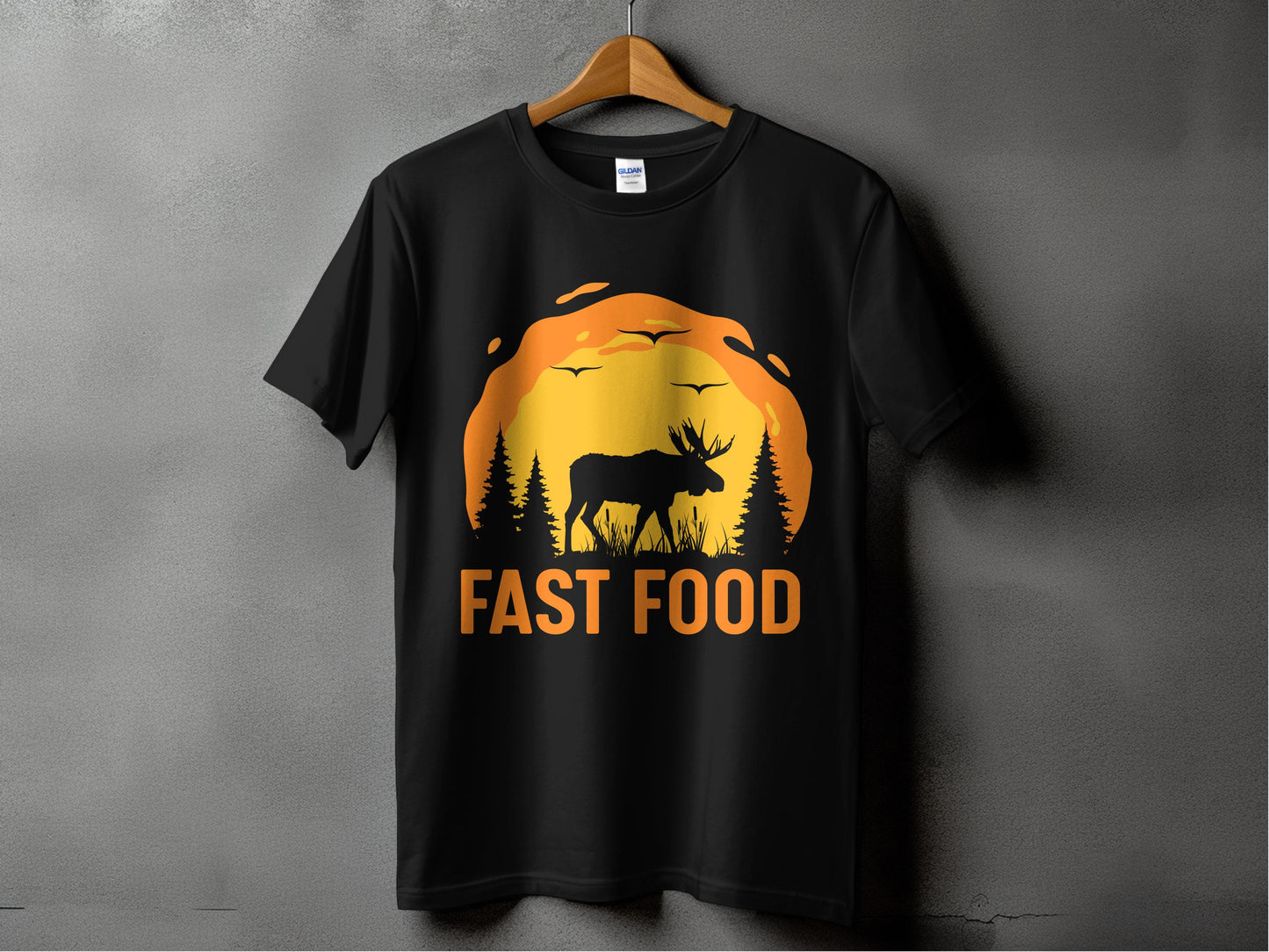 Outdoor Adventure Fast Food Moose Design T-shirt product