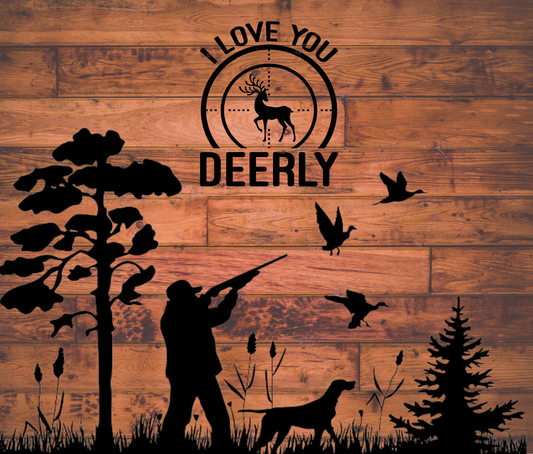 I Love You Deerly Themed Hunting Wall Art Product