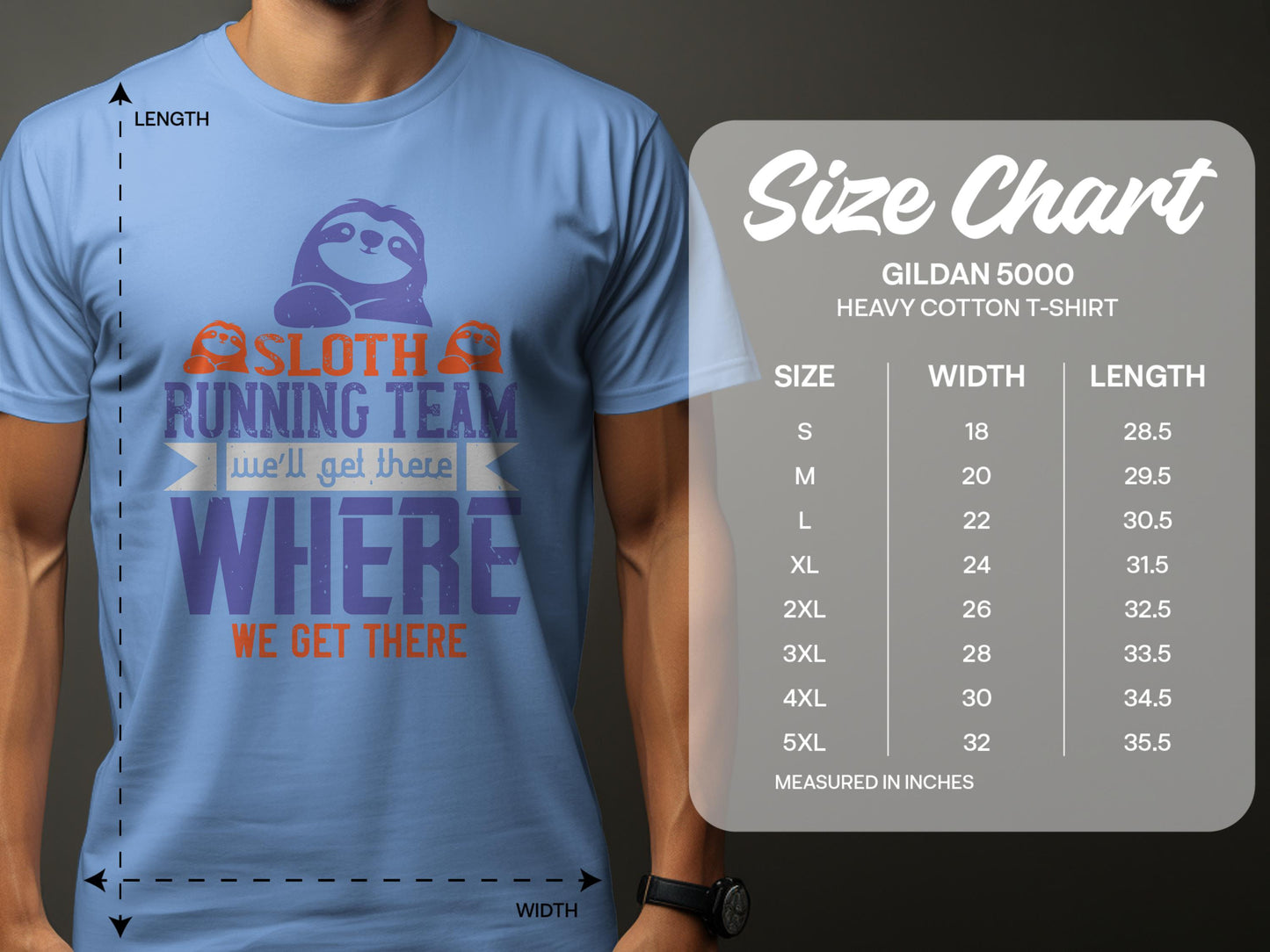 Sloth Running Team Funny Graphic T-shirt Novelty product