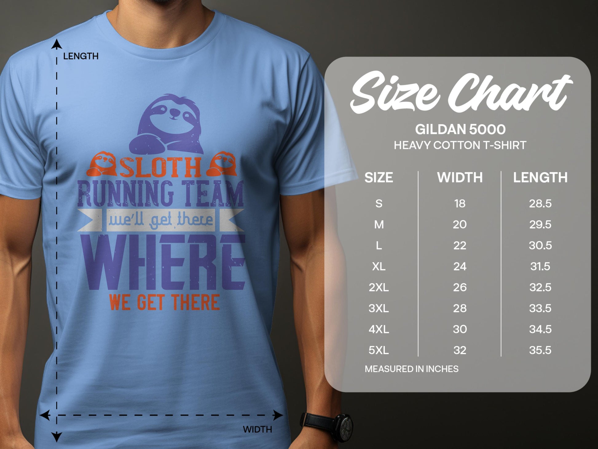 Sloth Running Team Funny Graphic T-shirt Novelty product