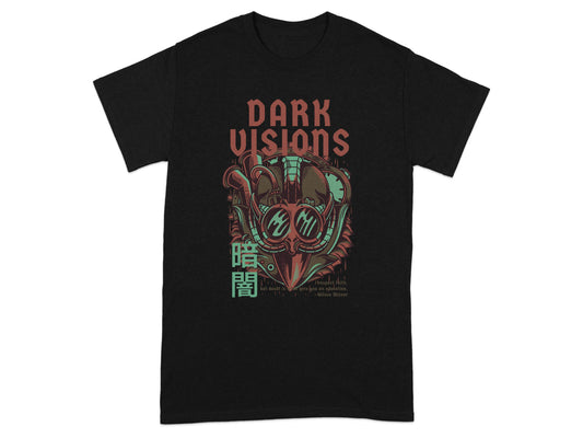 Dark Visions Japanese Mask Design T-Shirt product