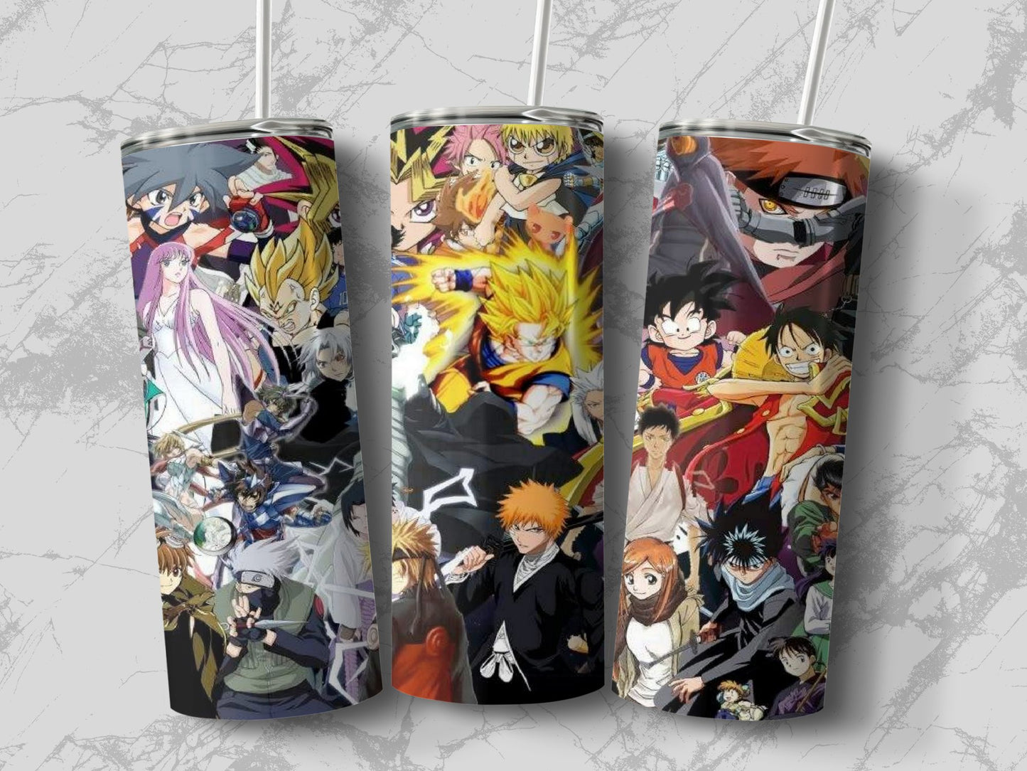 Vibrant Anime Collage Design Tall Tumbler product