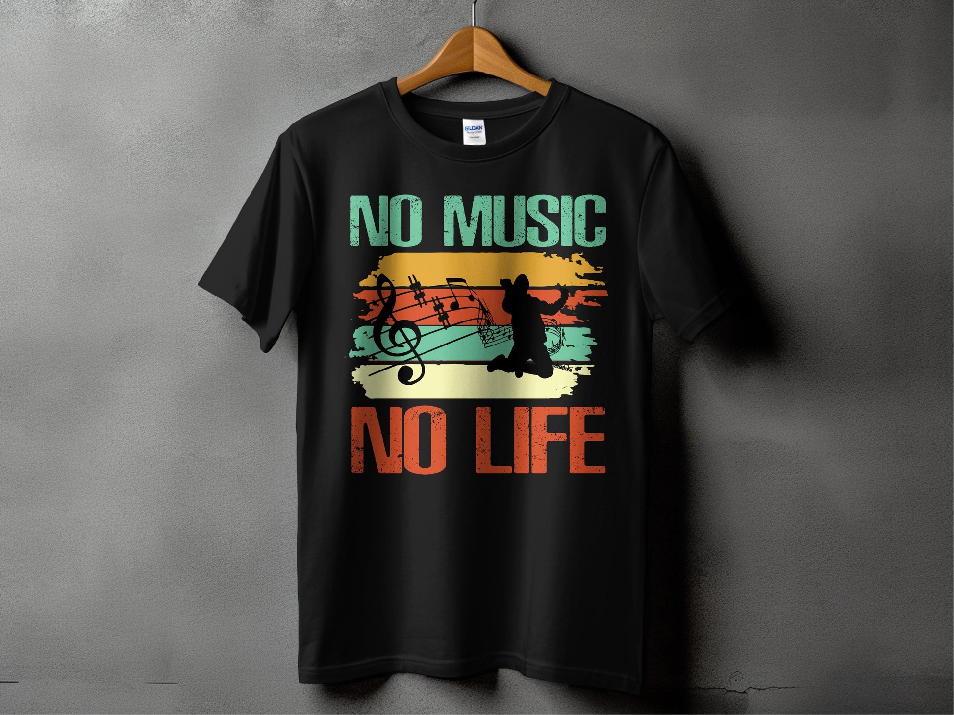 No Music No Life Printed T-Shirt product type
