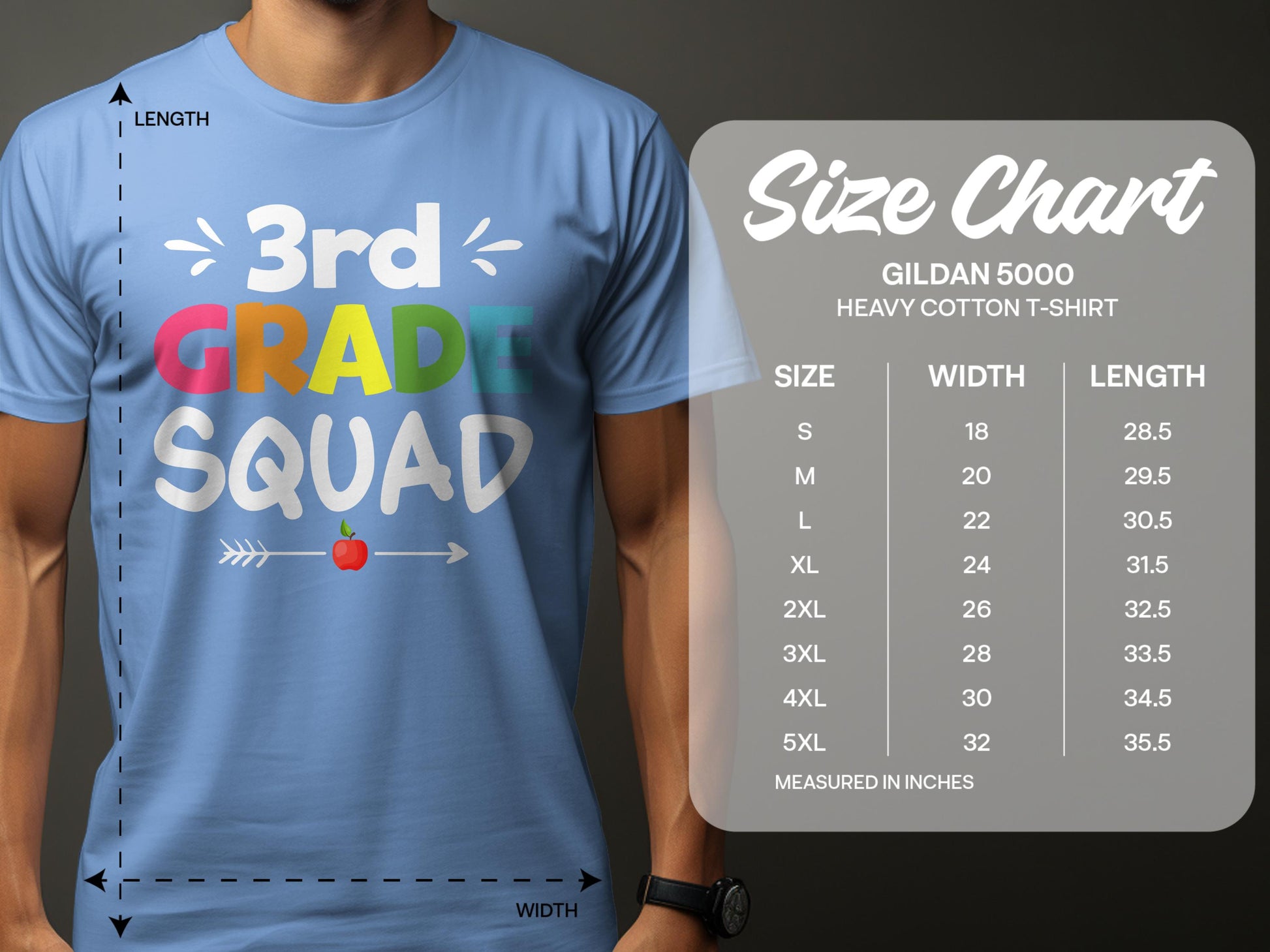 3rd Grade Squad Shirt Colorful Design T-Shirt product