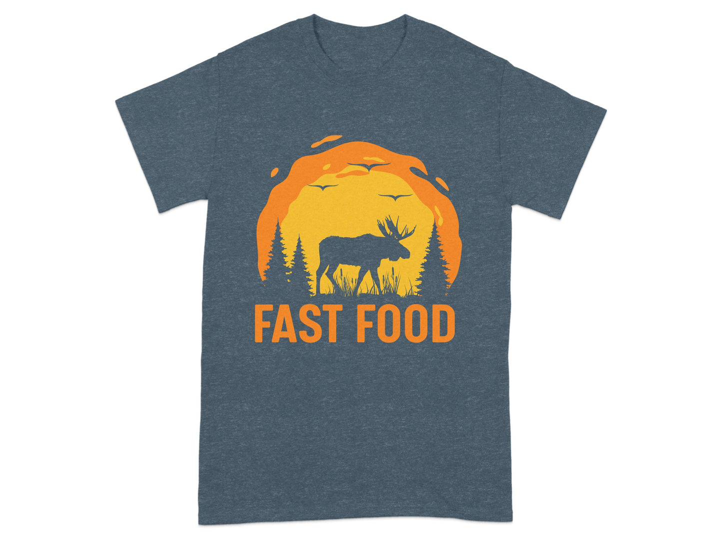 Fast Food Moose Graphic Tee Shirt product