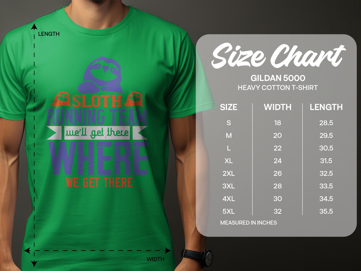 Sloth Running Team Graphic T-Shirt motivational product