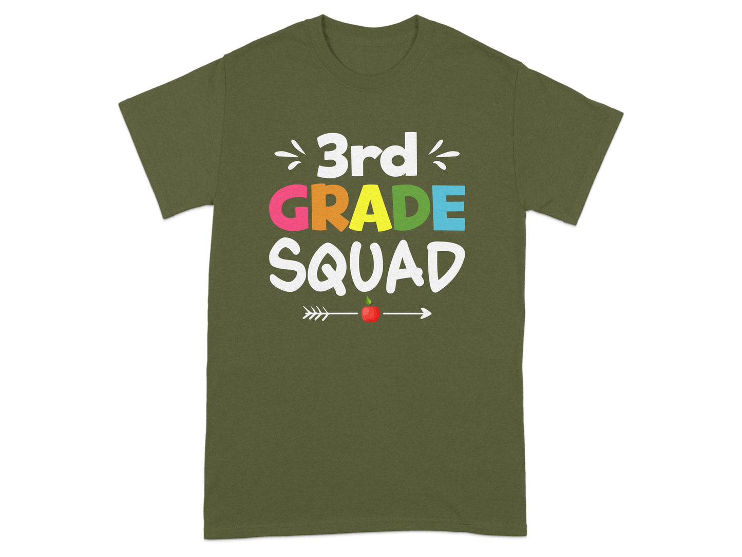 3rd Grade Squad Colorful Design T-Shirt product type