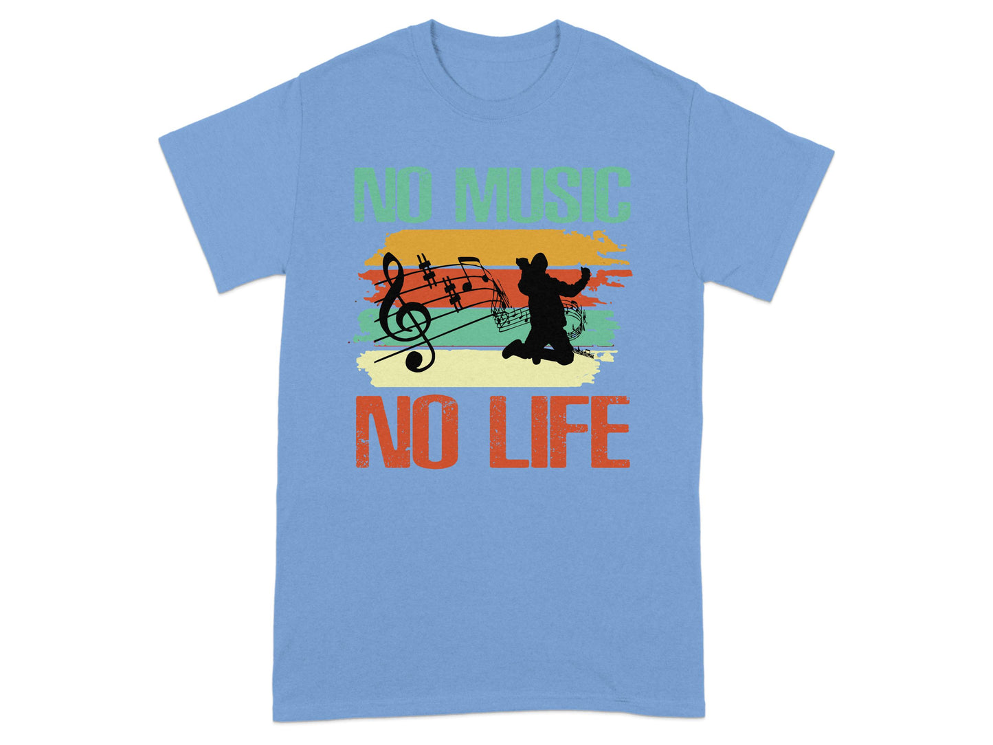 No Music No Life Printed T-shirt product