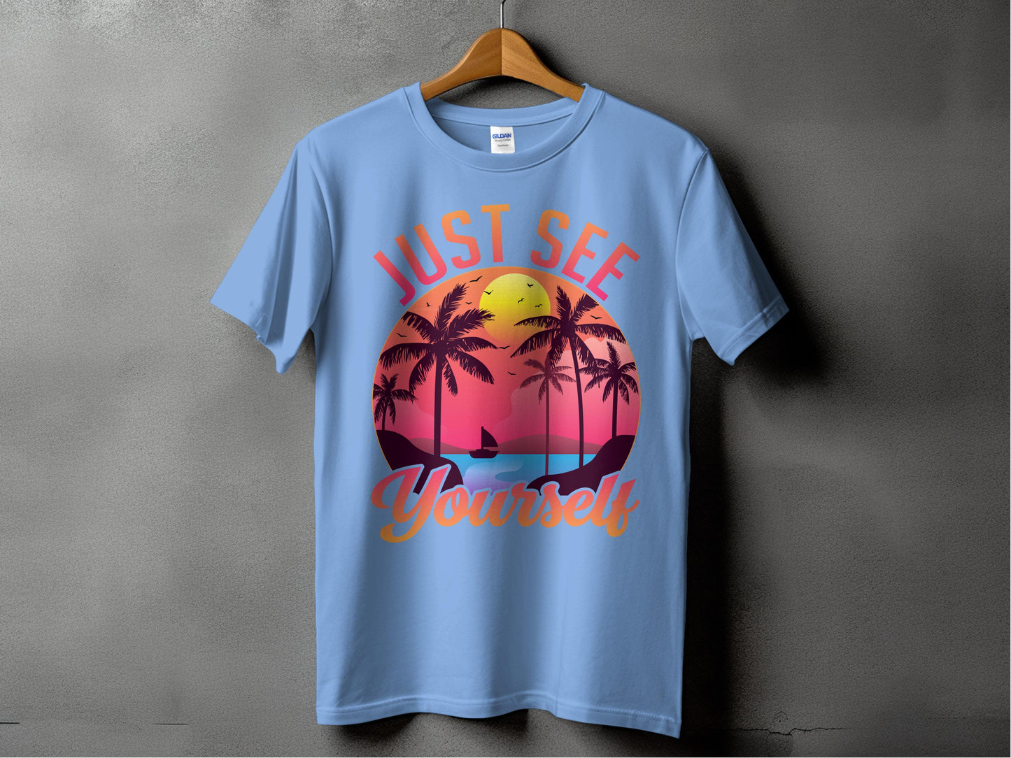Just See Yourself Sunset Graphic Tee shirt product