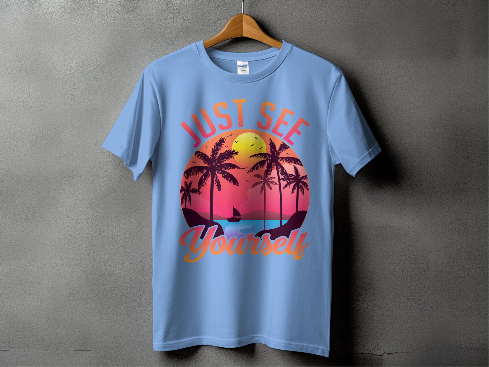 Just See Yourself Sunset Graphic Tee shirt product