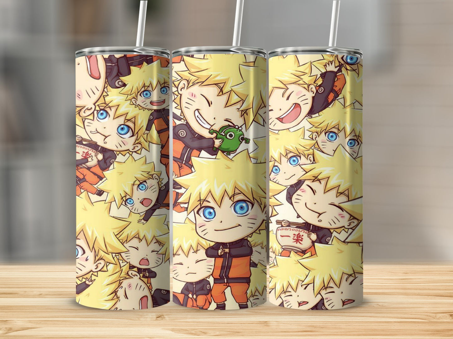 Anime Character Collage Design Stainless Steel Tumbler product