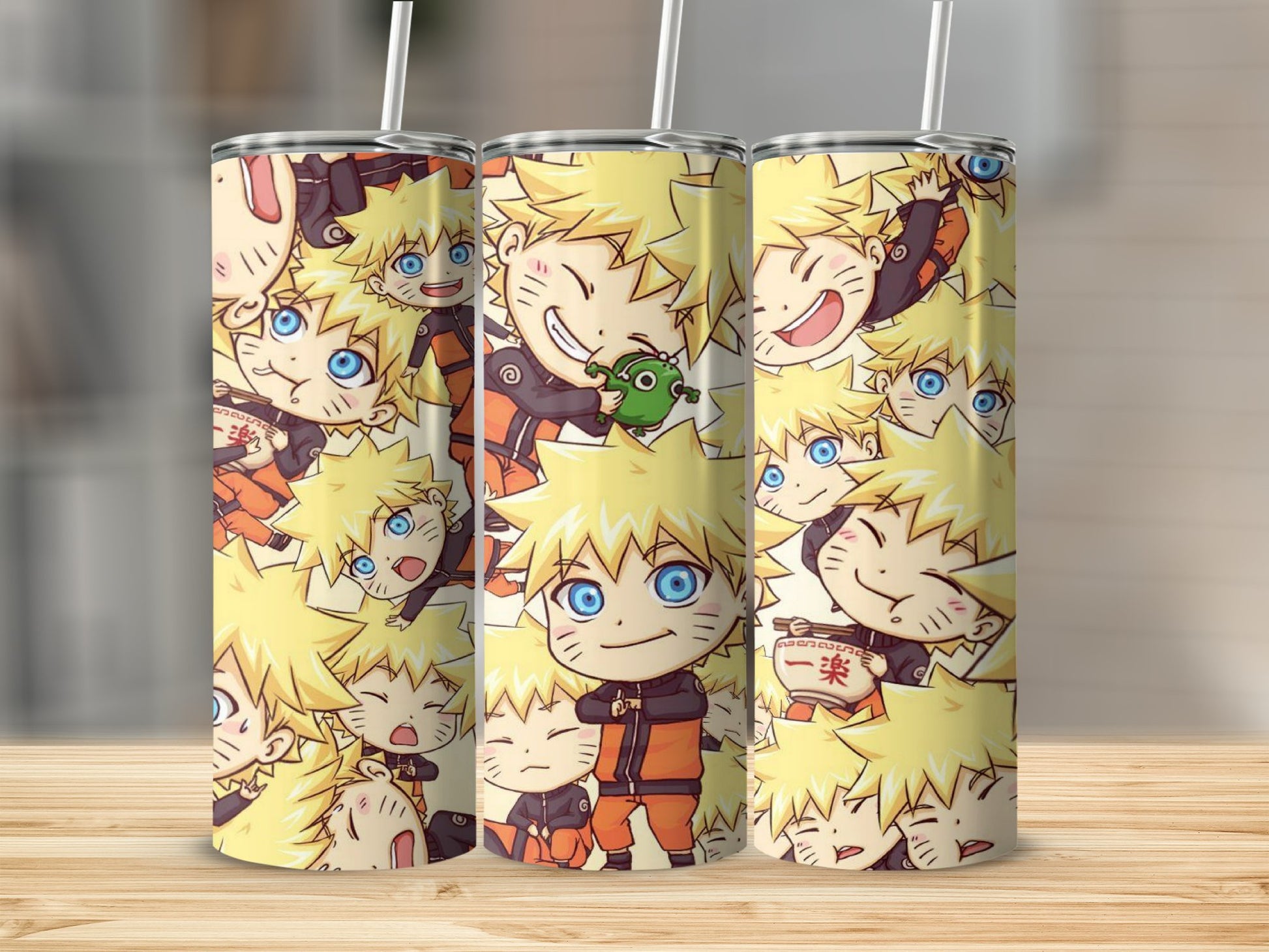 Anime Character Collage Design Stainless Steel Tumbler product