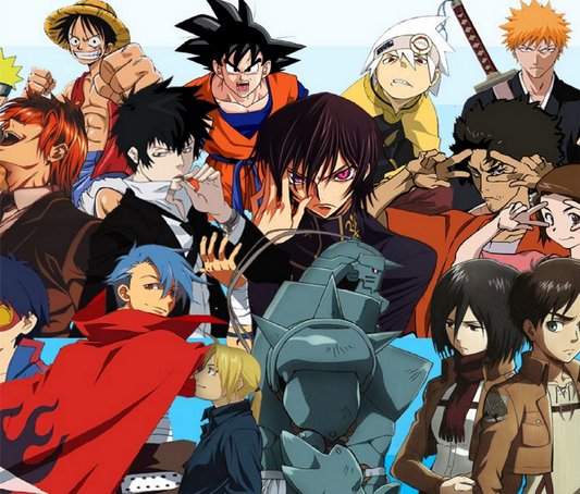 Popular Anime Characters Collage Art Decor product