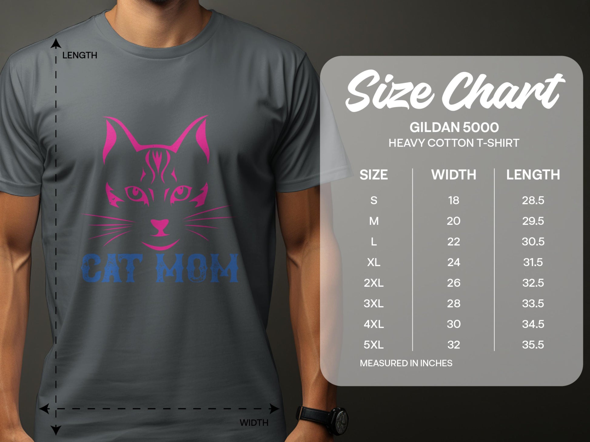 Stylish Grey Cat Mom Graphic T-Shirt product