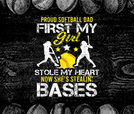 Proud Softball Dad Design for Apparel Accessories product