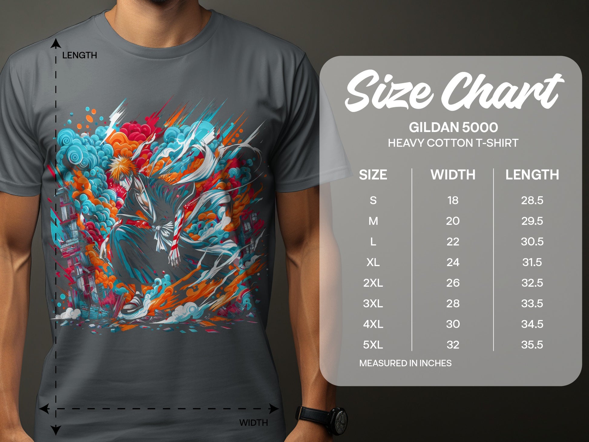 Colorful Anime-Inspired Character Print T-shirt