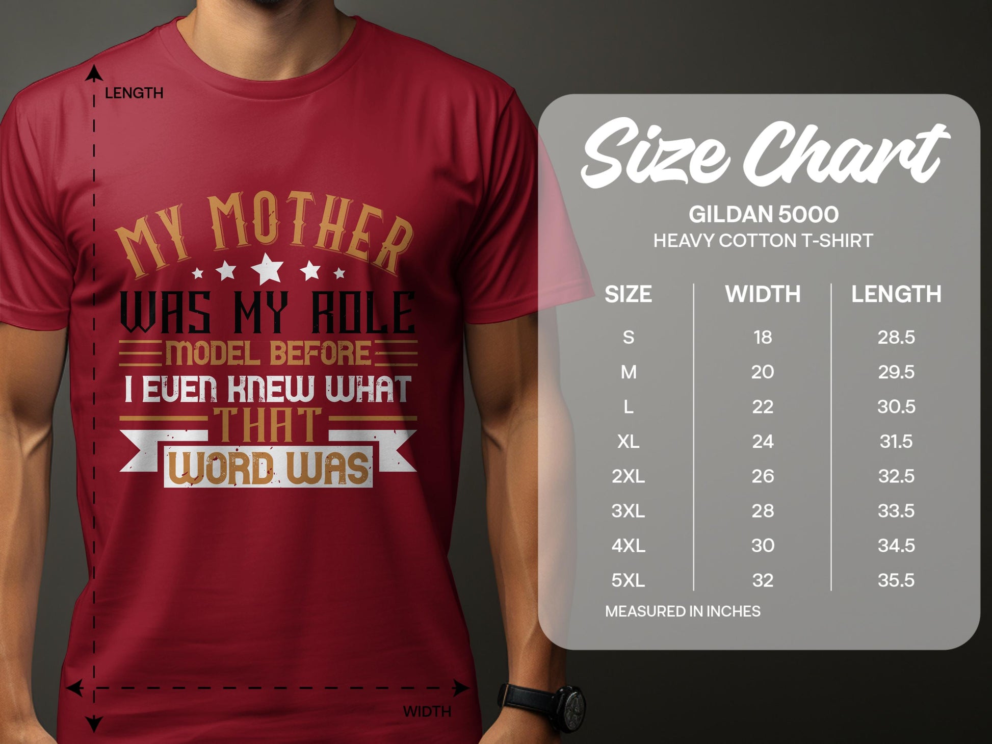 My Mother Was My Role Model Heavy Cotton T-Shirt product