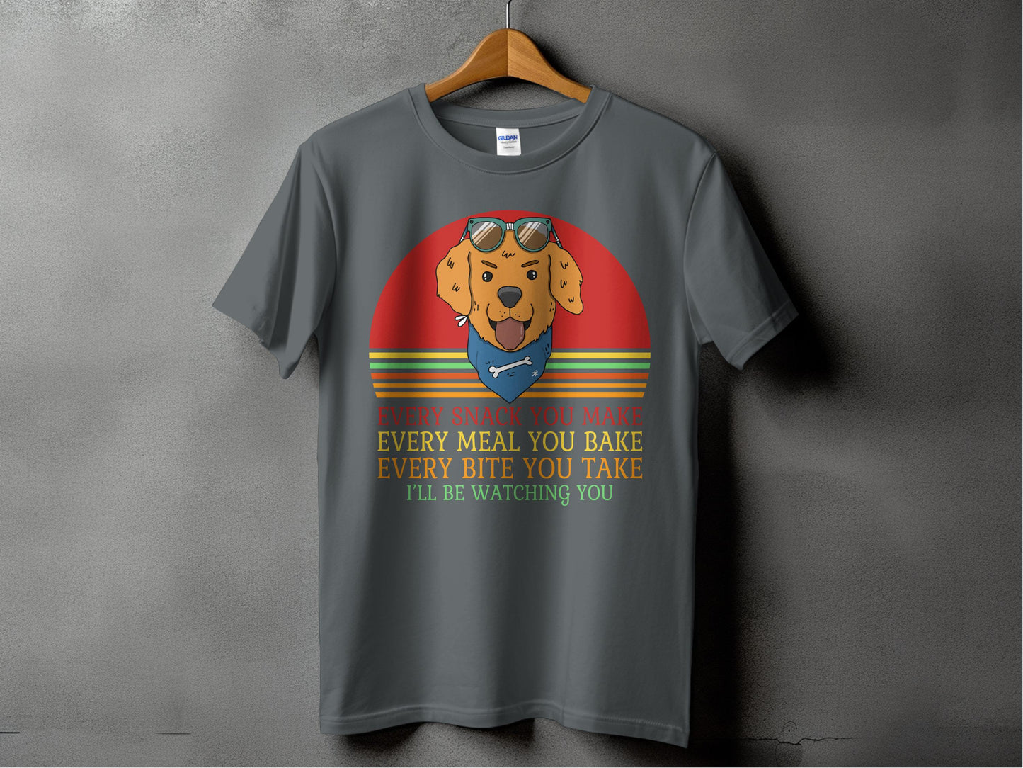 Funny Dog Watching You Cooking Graphic T-shirt product